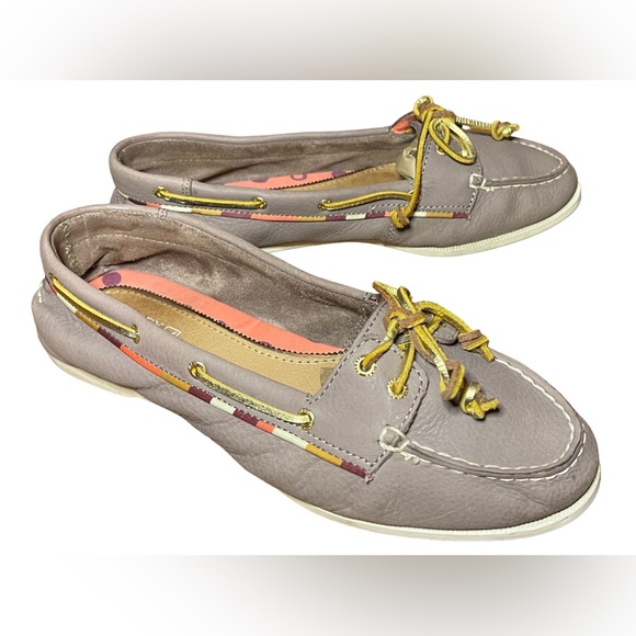 Sperry Top Sider STS91729 Women’s 9M Leather Boat Shoes Lt Brown/Taupe - Picture 1 of 6